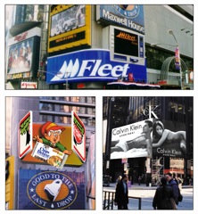 Fleet Bank / Keeblers / Calvin Klein Billboards